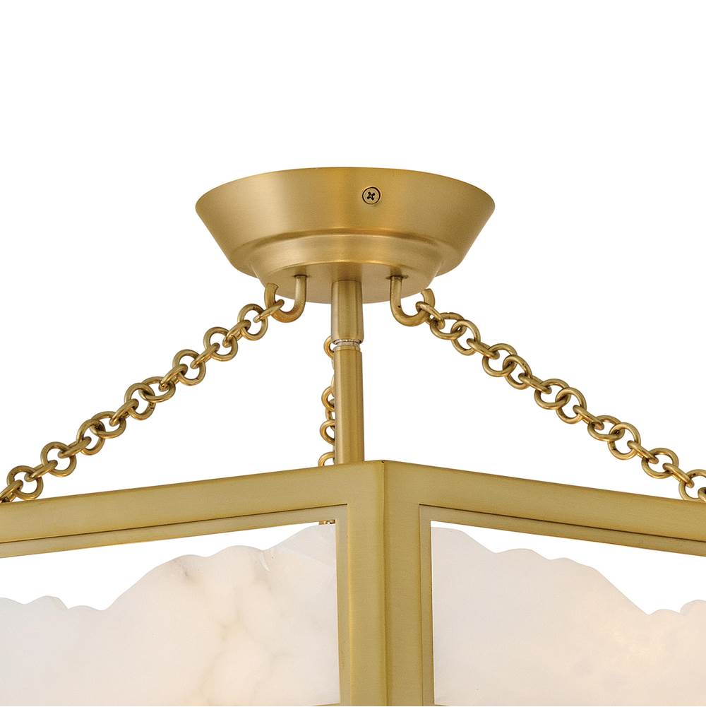 Hinkley Lighting FR41533LCB Lacquered Brass Medium Semi Flush Mount Image 3