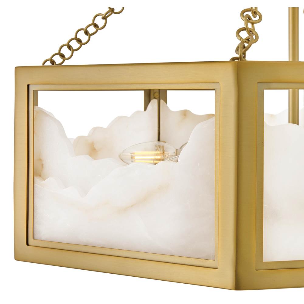 Hinkley Lighting FR41534LCB Lacquered Brass Large Drum Chandelier Image 5