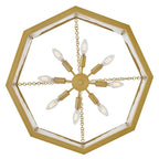 Hinkley Lighting FR41534LCB Lacquered Brass Large Drum Chandelier Image 4