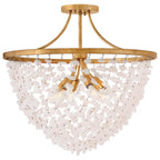 Hinkley Lighting FR41591DA Distressed Brass Medium Semi-flush Mount Image 4