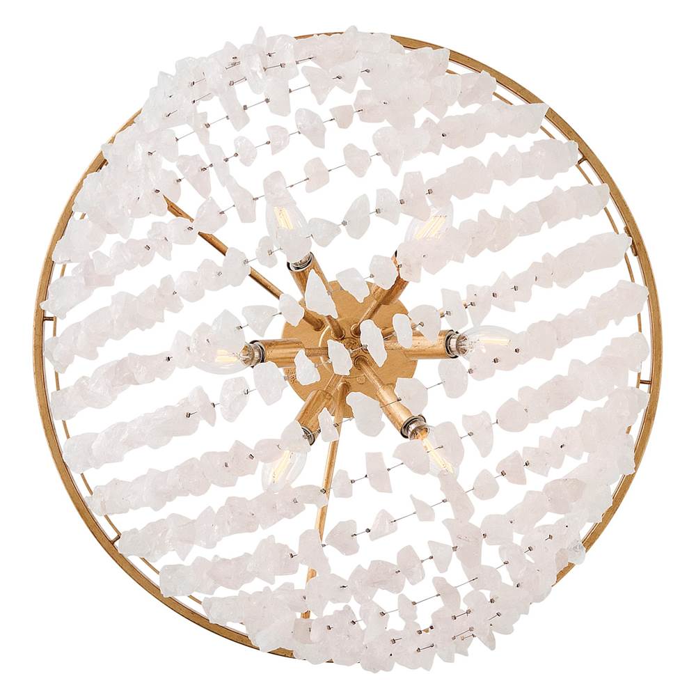 Hinkley Lighting FR41591DA Distressed Brass Medium Semi-flush Mount Image 3
