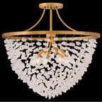 Hinkley Lighting FR41591DA Distressed Brass Medium Semi-flush Mount Image 2