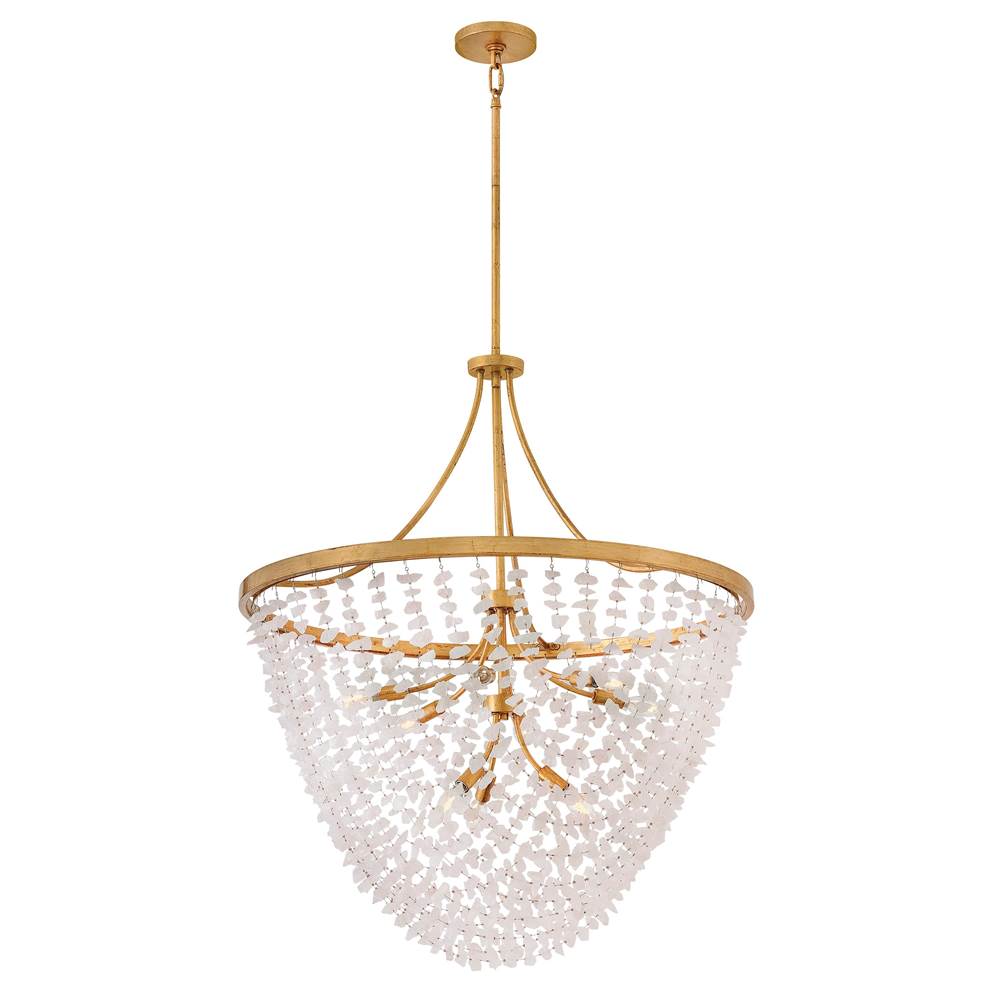 Hinkley Lighting FR41595DA Distressed Brass Medium Chandelier Image 4