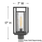 Hinkley Lighting Republic Medium Post Top Or Pier Mount Lantern 12v