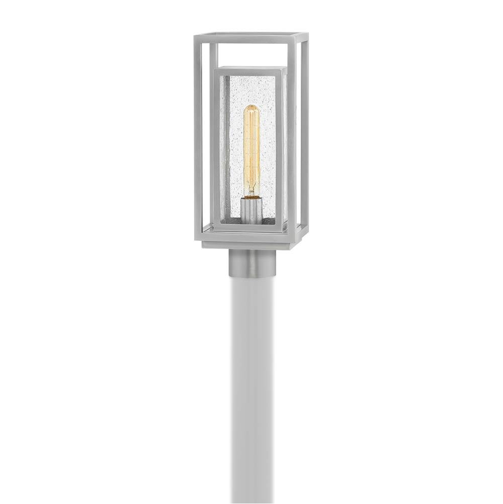 Hinkley Lighting 1001SI-LV Satin Nickel Medium Post Top Or Pier Mount Lantern 12v Image 2