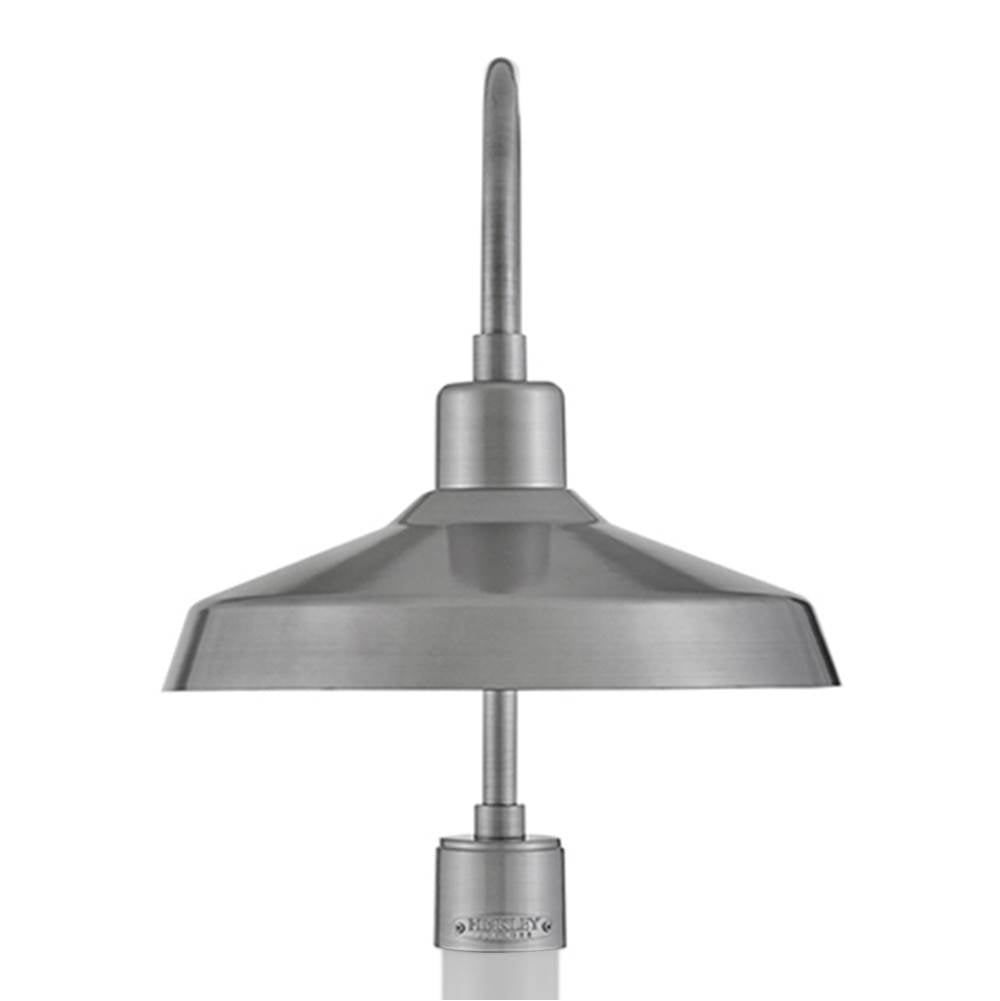Hinkley Lighting 12071AL Antique Brushed Aluminum Large Post Top Or Pier Mount Lantern Image 4
