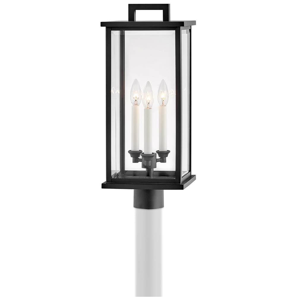 Hinkley Lighting 20011BK Black Large Post Top Or Pier Mount Lantern Image 2