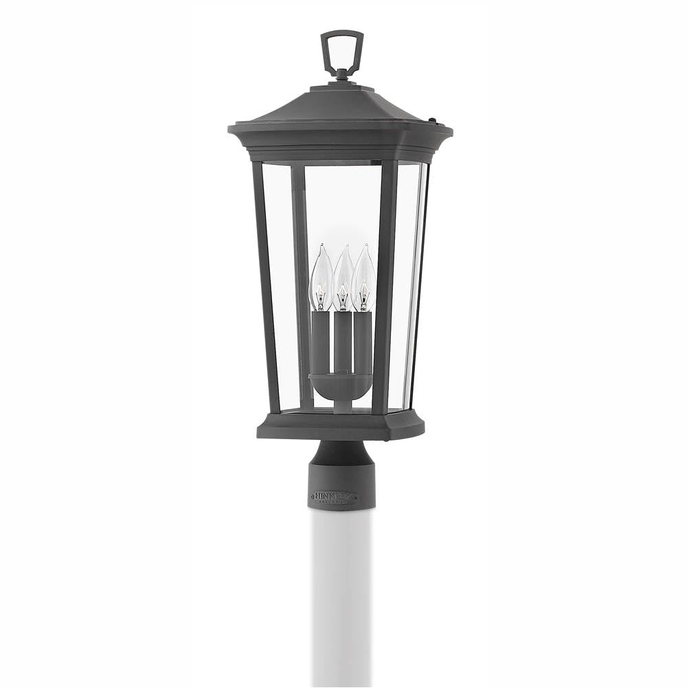 Hinkley Lighting 2361MB-LV Museum Black Large Post Top Or Pier Mount Lantern 12v Image 2
