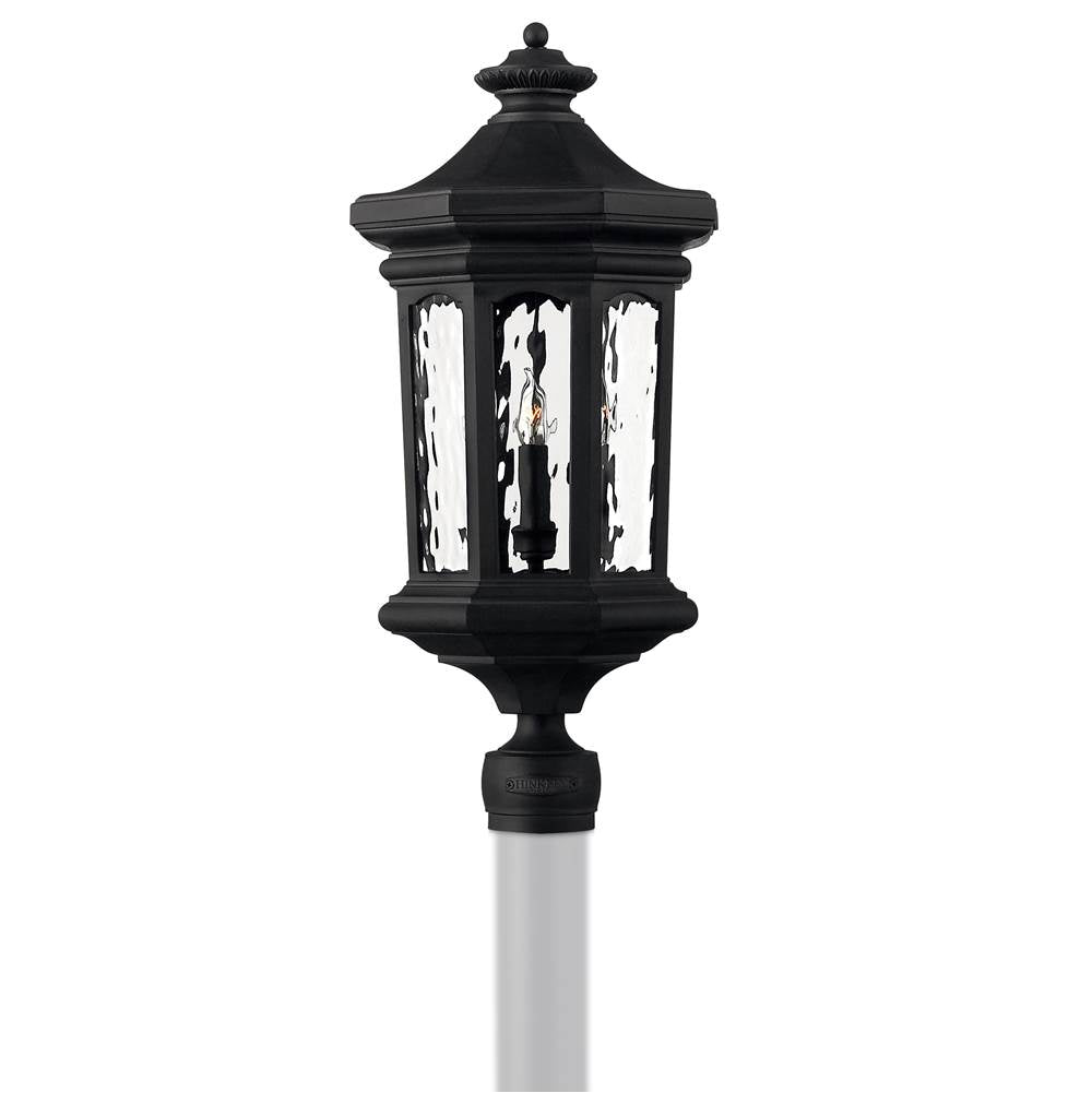 Hinkley Lighting 1601MB-LV Museum Black Large Post Top Or Pier Mount Lantern 12v Image 2