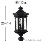 Hinkley Lighting Raley Large Post Top Or Pier Mount Lantern 12v