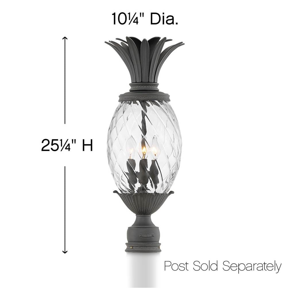 Hinkley Lighting Plantation Extra Large Post Top Or Pier Mount Lantern 12v