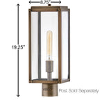 Hinkley Lighting  Medium Post Top Or Pier Mount Lantern
