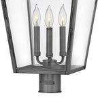 Hinkley Lighting 2771BLB Blackened Brass Medium Post Top Or Pier Mount Lantern Image 3
