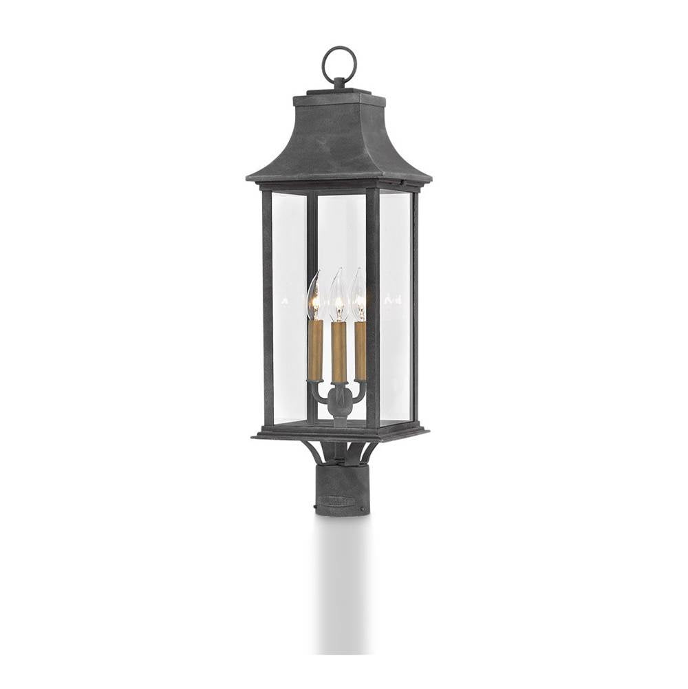 Hinkley Lighting 2931DZ-LL Aged Zinc Large Post Top Or Pier Mount Lantern Image 2