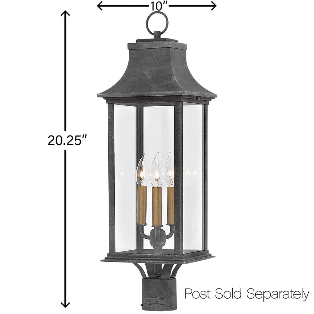Hinkley Lighting Adair Large Post Top Or Pier Mount Lantern