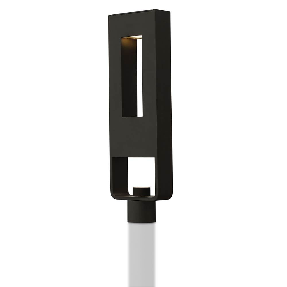 Hinkley Lighting 1641SK-LL Satin Black Large Post Top Or Pier Mount Lantern Image 2