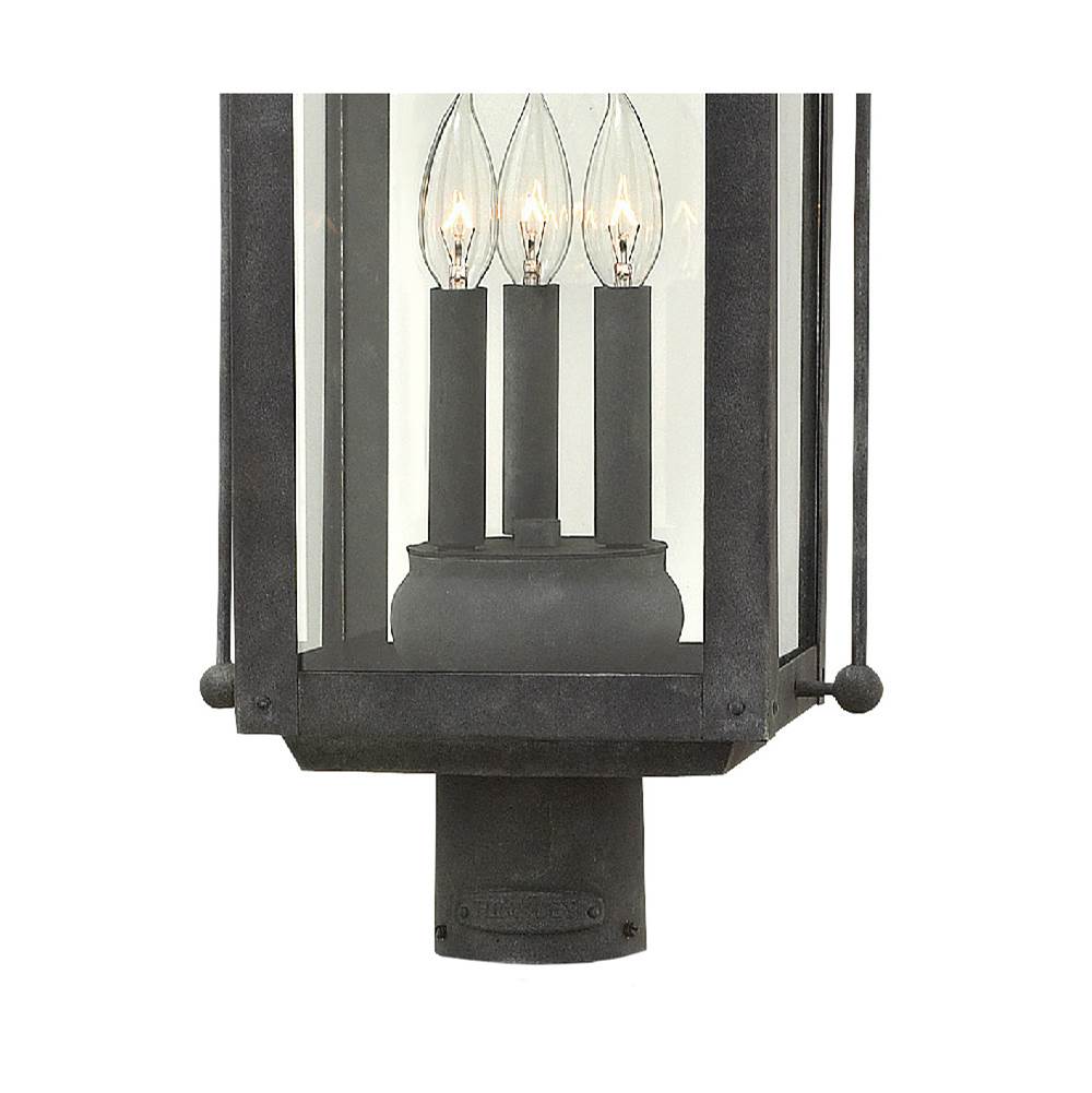 Hinkley Lighting 1851DZ Aged Zinc Large Post Top Or Pier Mount Lantern Image 3