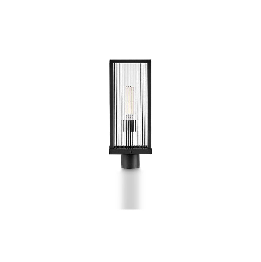 Hinkley Lighting 10601BK Black Medium Post Mount Lantern Image 3