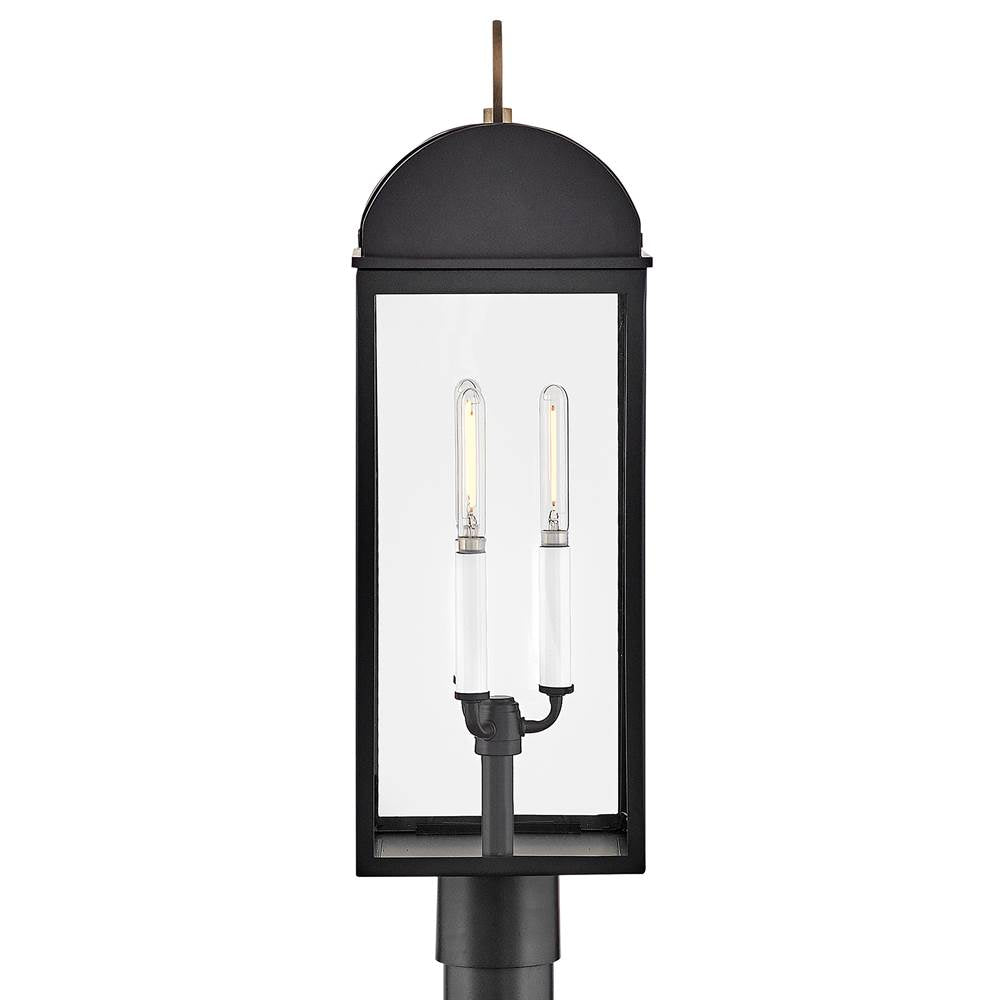 Hinkley Lighting 10661BK-BU Black Large Post Lantern Image 5
