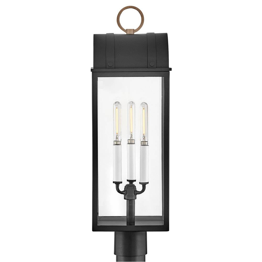Hinkley Lighting 10661BK-BU Black Large Post Lantern Image 4