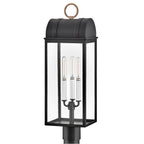 Hinkley Lighting 10661BK-BU Black Large Post Lantern Image 3