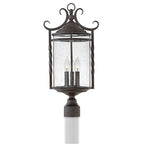 Hinkley Lighting 1141OL-CL Olde Black with Clear Seedy glass Large Post Top Or Pier Mount Lantern Image 2