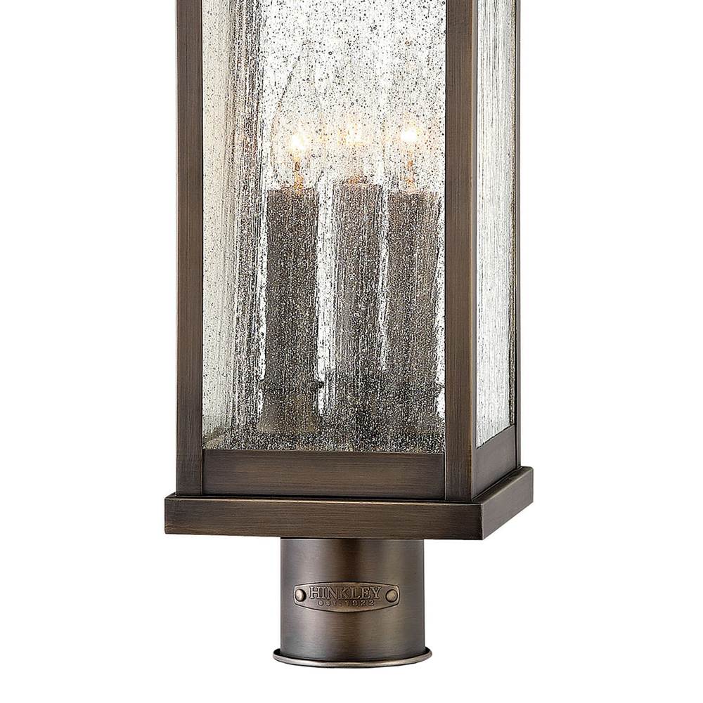 Hinkley Lighting 1181BLB Blackened Brass Medium Post Top Or Pier Mount Lantern Image 4