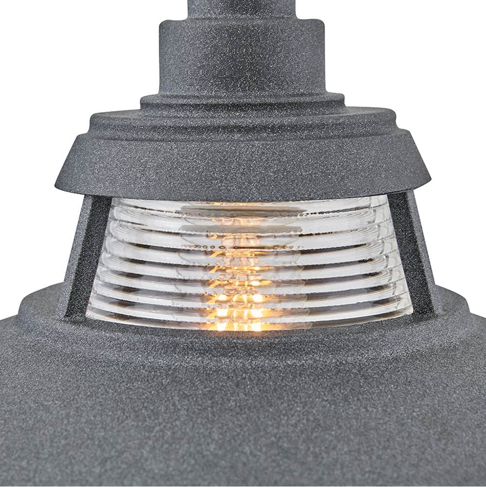 Hinkley Lighting 1191DZ Aged Zinc Medium Post Mount Lantern Image 5