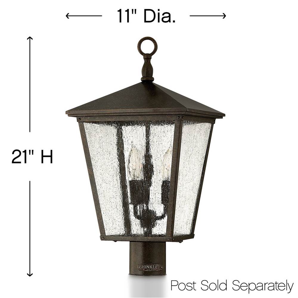 Hinkley Lighting 1431RB Regency Bronze Large Post Top Or Pier Mount Lantern Image 2