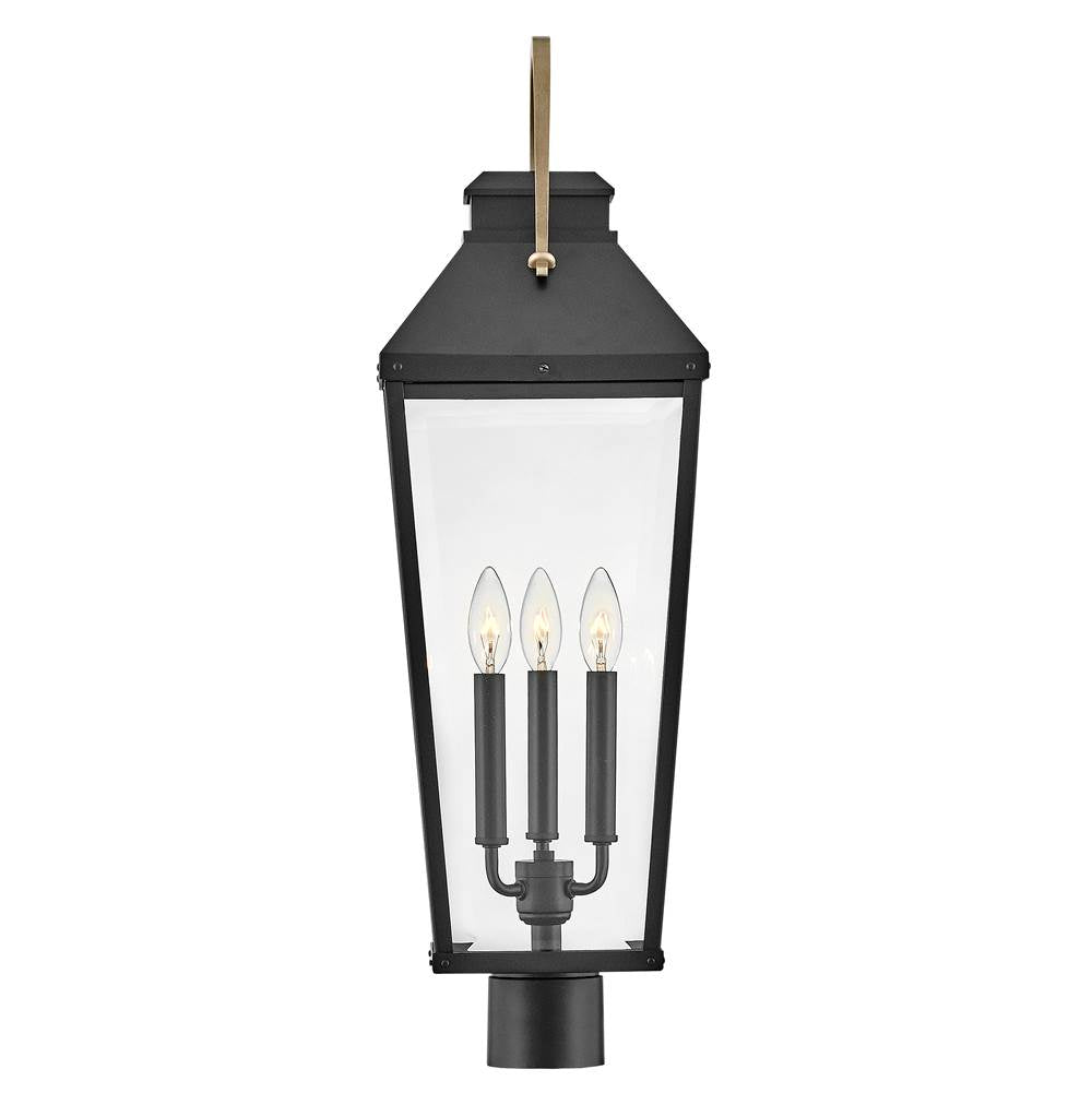 Hinkley Lighting 17501BK Black Large Post Top Or Pier Mount Lantern Image 4