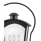 Hinkley Lighting 13301BK Black Large Post Top Or Pier Mount Lantern Image 5