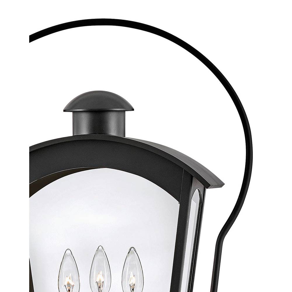 Hinkley Lighting 13301BK Black Large Post Top Or Pier Mount Lantern Image 5