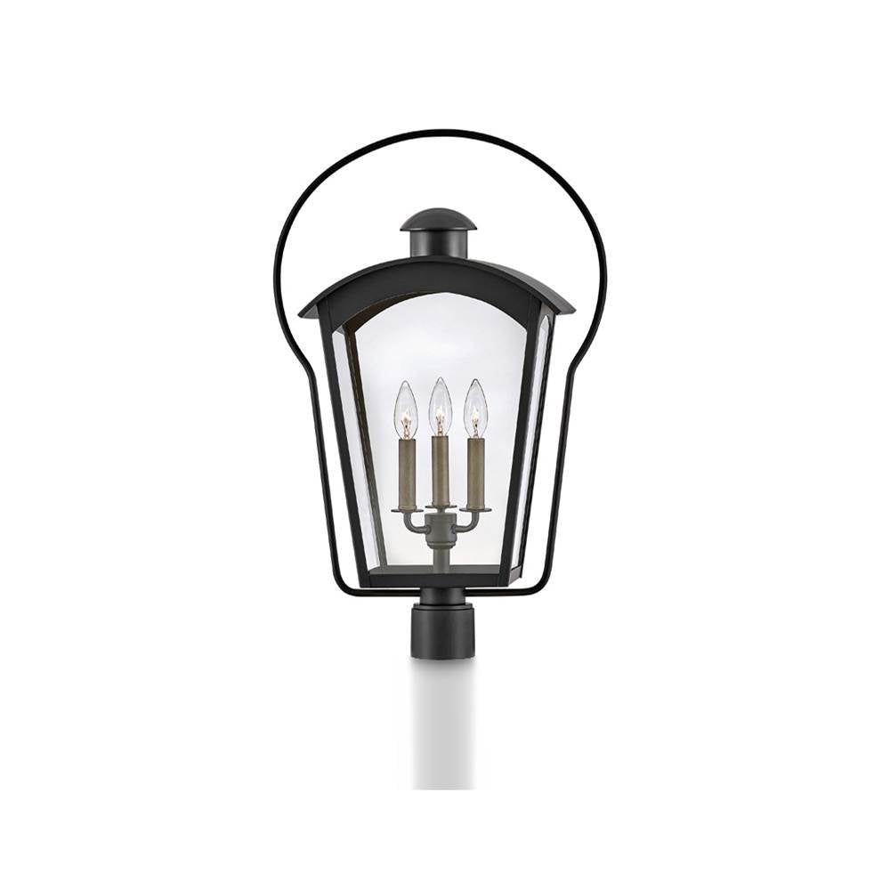 Hinkley Lighting 13301BK Black Large Post Top Or Pier Mount Lantern Image 3
