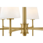 Hinkley Lighting 46954LCB Lacquered Brass Medium Chandelier Image 7