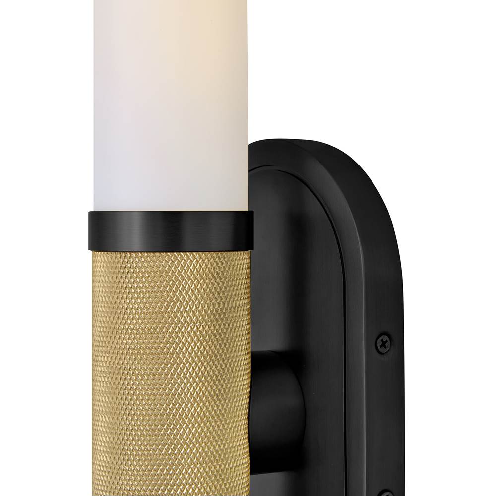 Hinkley Lighting 56882LCB-BK Lacquered Brass Large Two Light Sconce Image 5