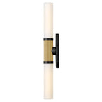Hinkley Lighting 56882LCB-BK Lacquered Brass Large Two Light Sconce Image 4