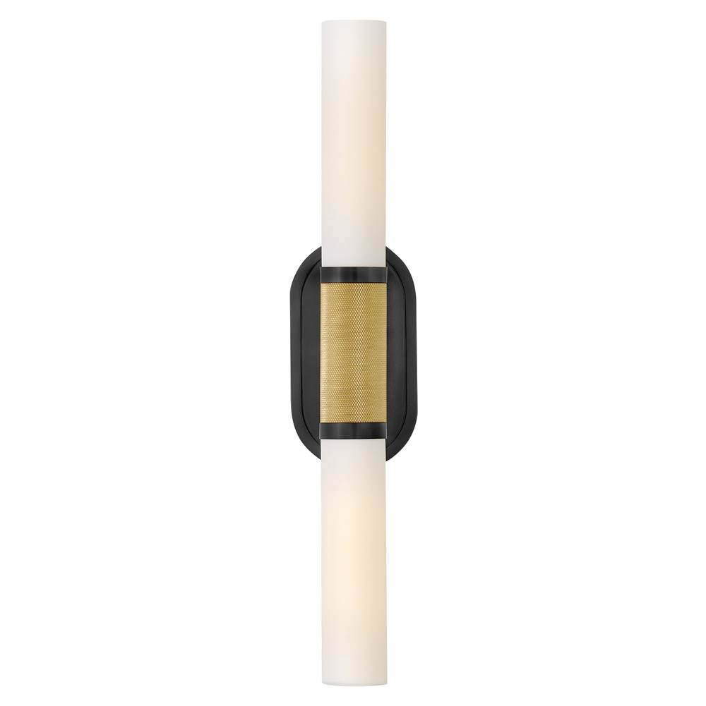 Hinkley Lighting 56882LCB-BK Lacquered Brass Large Two Light Sconce Image 3