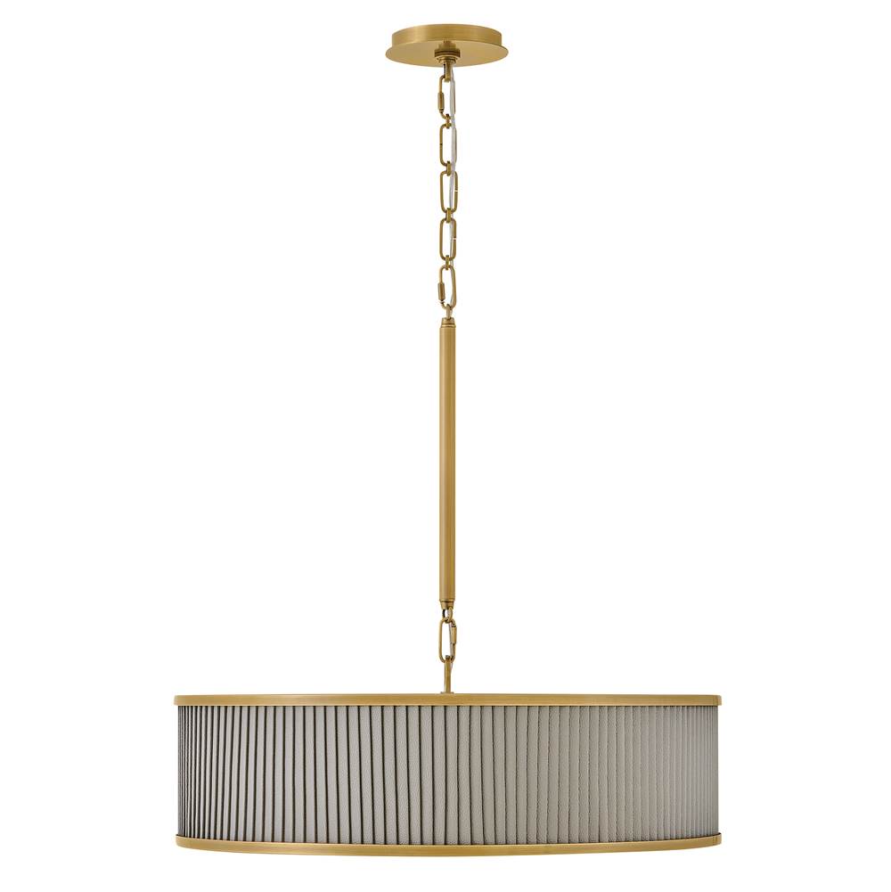 Hinkley Lighting 45055HB Heritage Brass Medium Drum Chandelier Image 3