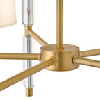 Hinkley Lighting 47615LCB Lacquered Brass Medium Chandelier Image 4