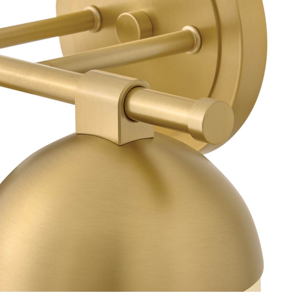 Hinkley Lighting 54562LCB Lacquered Brass Small Two Light Vanity Image 7