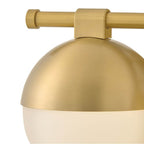 Hinkley Lighting 54562LCB Lacquered Brass Small Two Light Vanity Image 5