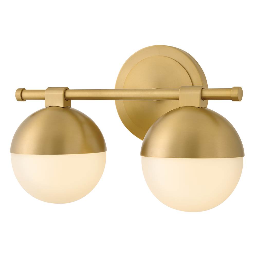 Hinkley Lighting 54562LCB Lacquered Brass Small Two Light Vanity Image 3