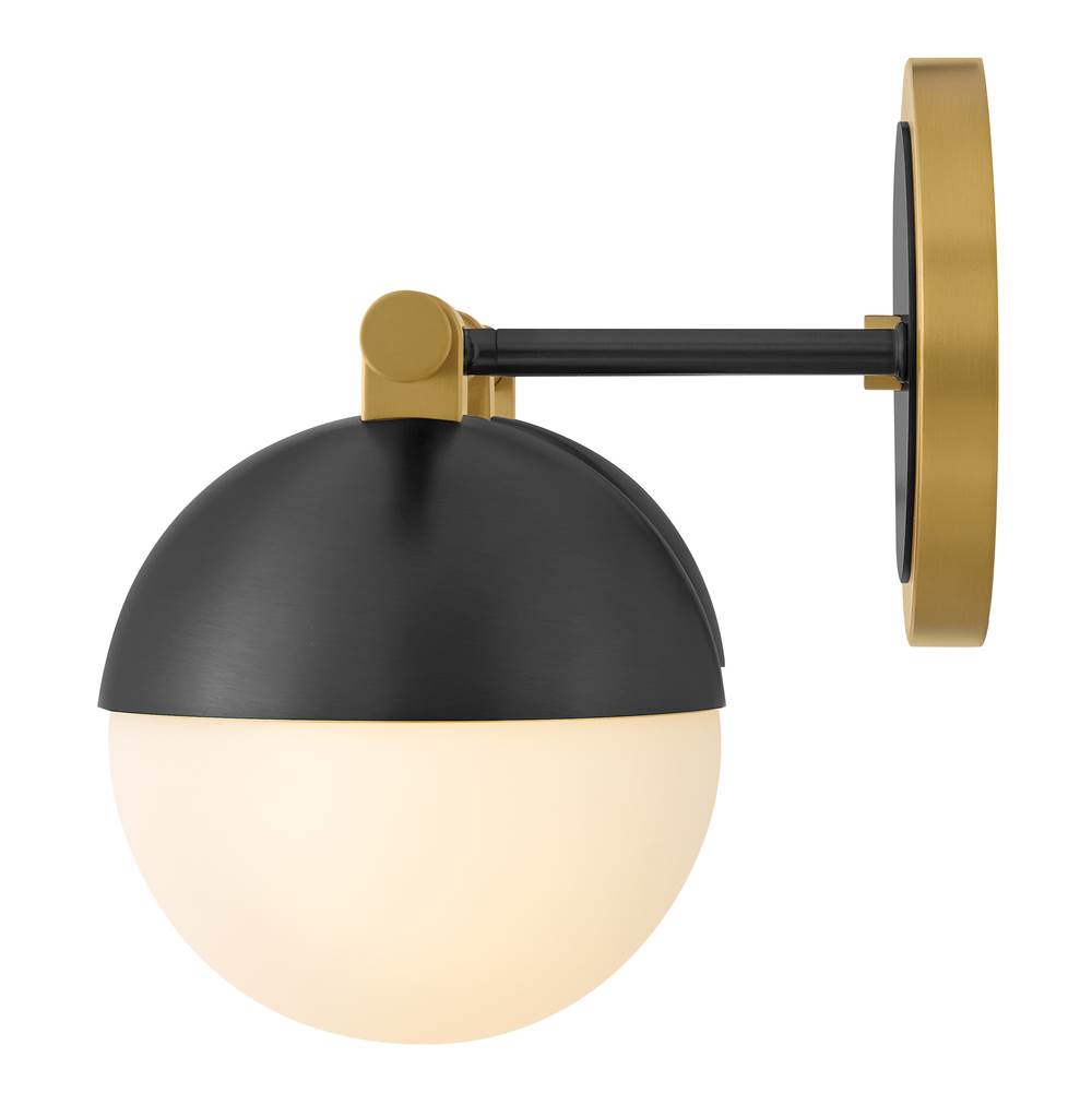 Hinkley Lighting 54563LCB-BK Lacquered Brass Medium Three Light Vanity Image 4