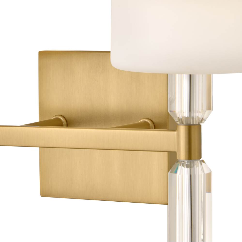 Hinkley Lighting 57612LCB Lacquered Brass Small Two Light Vanity Image 5