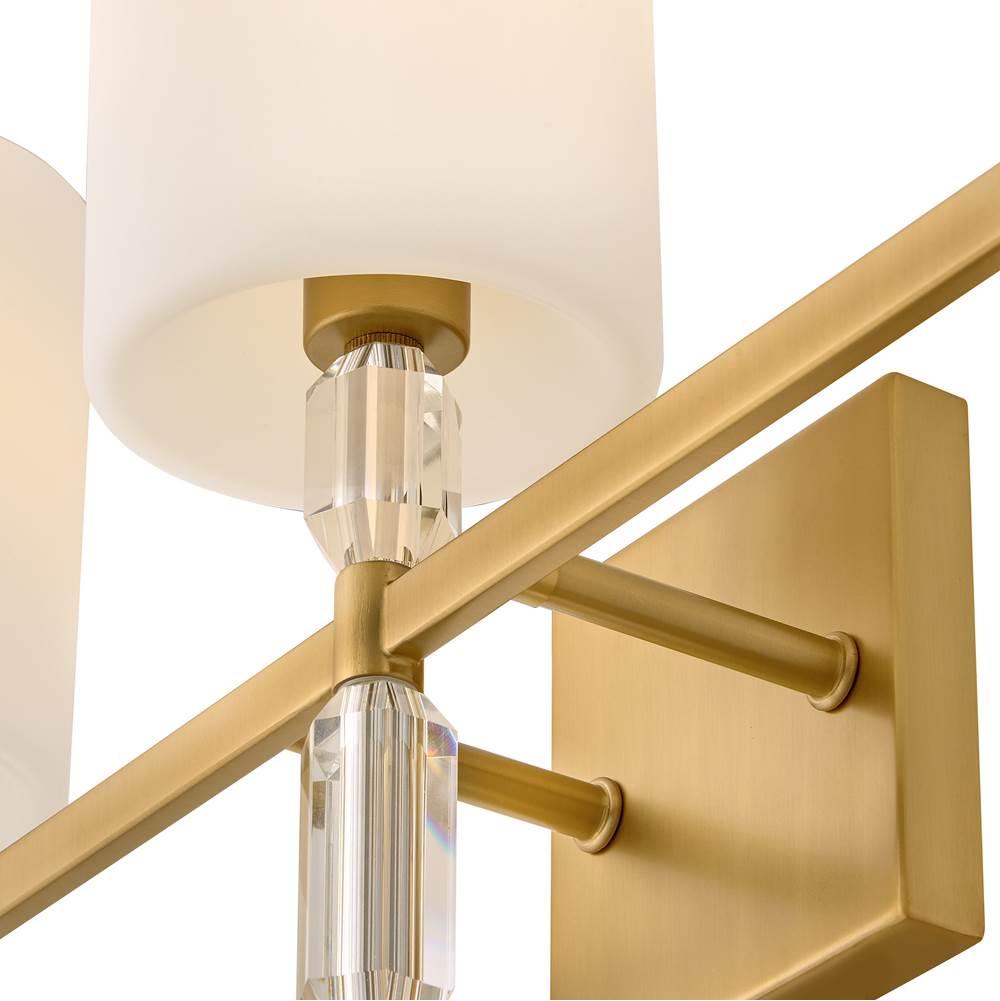 Hinkley Lighting 57613LCB Lacquered Brass Medium Three Light Vanity Image 7