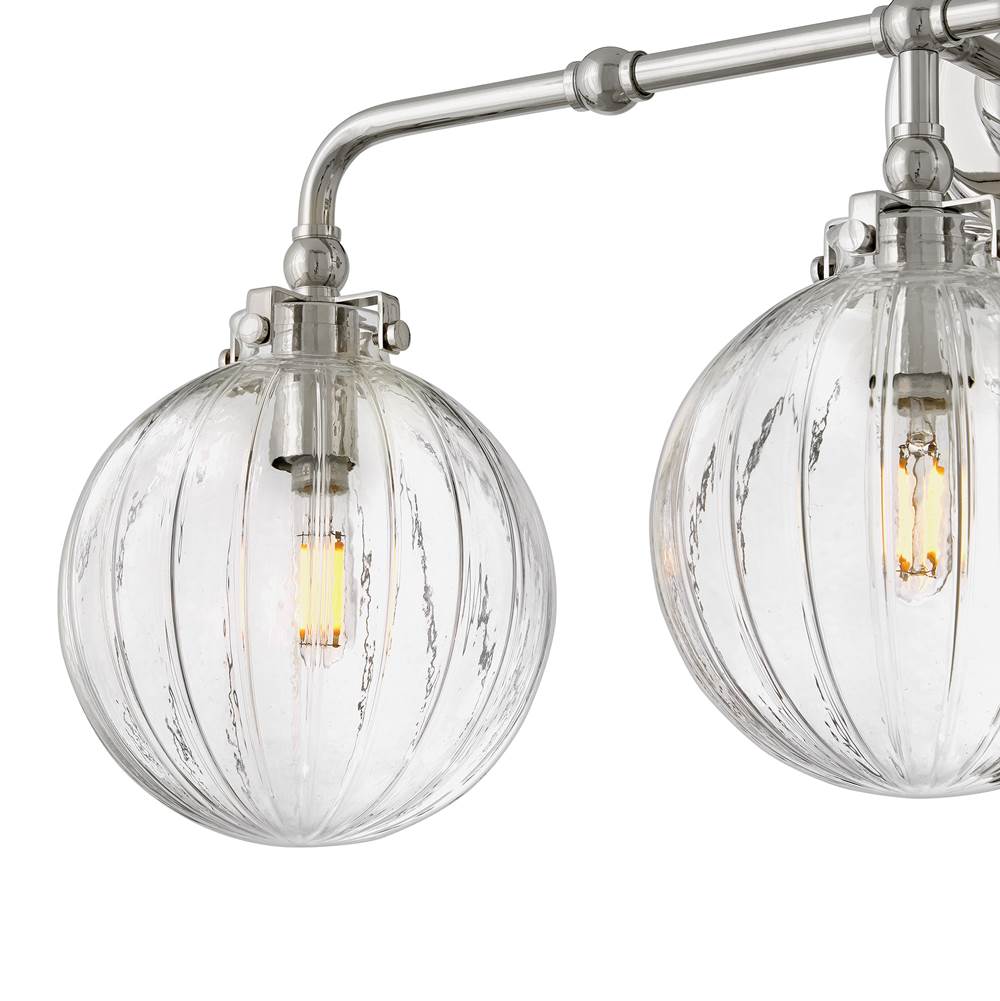 Hinkley Lighting 57413PN Polished Nickel Medium Three Light Vanity Image 5