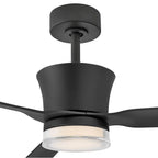 Hinkley Lighting 910956FMB-LDD Matte Black Vosh 56'' Led Smart Fan With Uplight Image 6