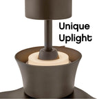 Hinkley Lighting 910956FMM-LDD Metallic Matte Bronze Vosh 56'' Led Smart Fan With Uplight Image 7