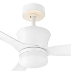 Hinkley Lighting 910956FMW-LDD Matte White Vosh 56'' Led Smart Fan With Uplight Image 5