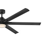 Hinkley Lighting 910566FMB-LWD Matte Black Valor 66'' Led Smart Fan Image 4